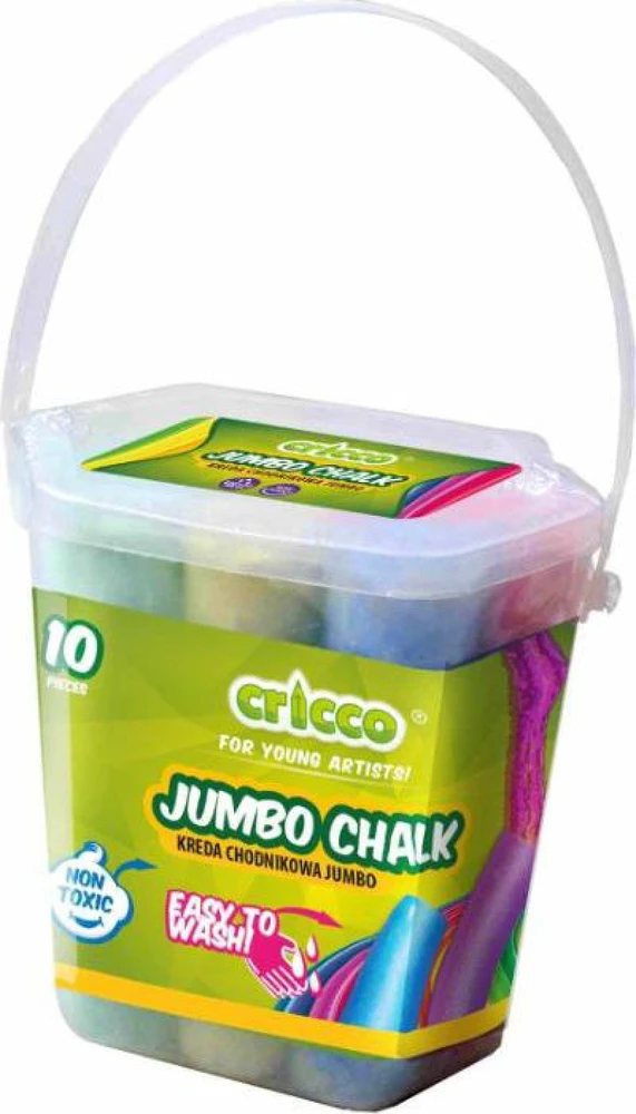 3Z Spalvota kreida kibire 10 vnt. JUMBO Chodnikova