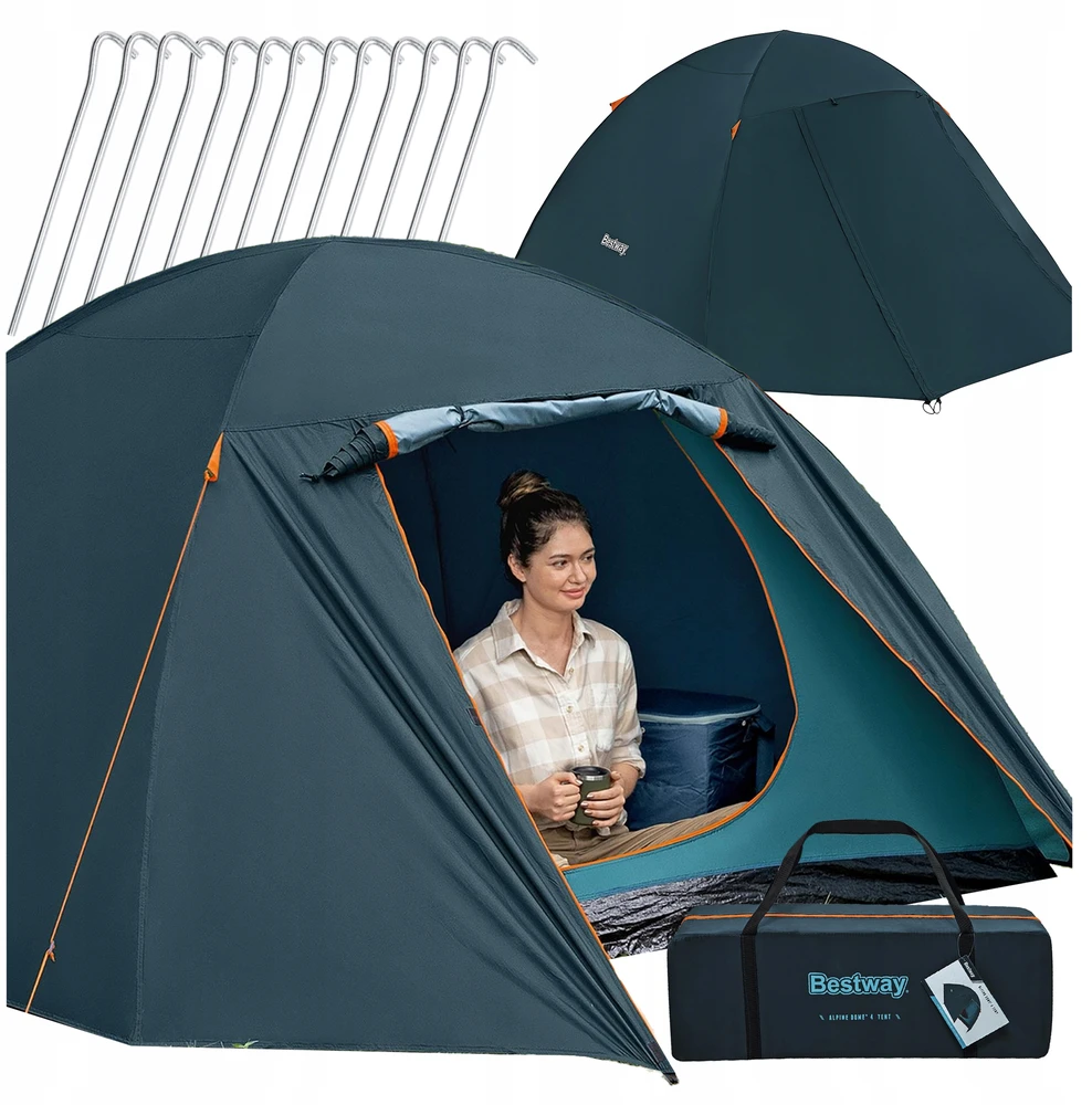 4 asmenų palapinė 280x240 su paklode ir tinkleliu nuo uodų Bestway 68141