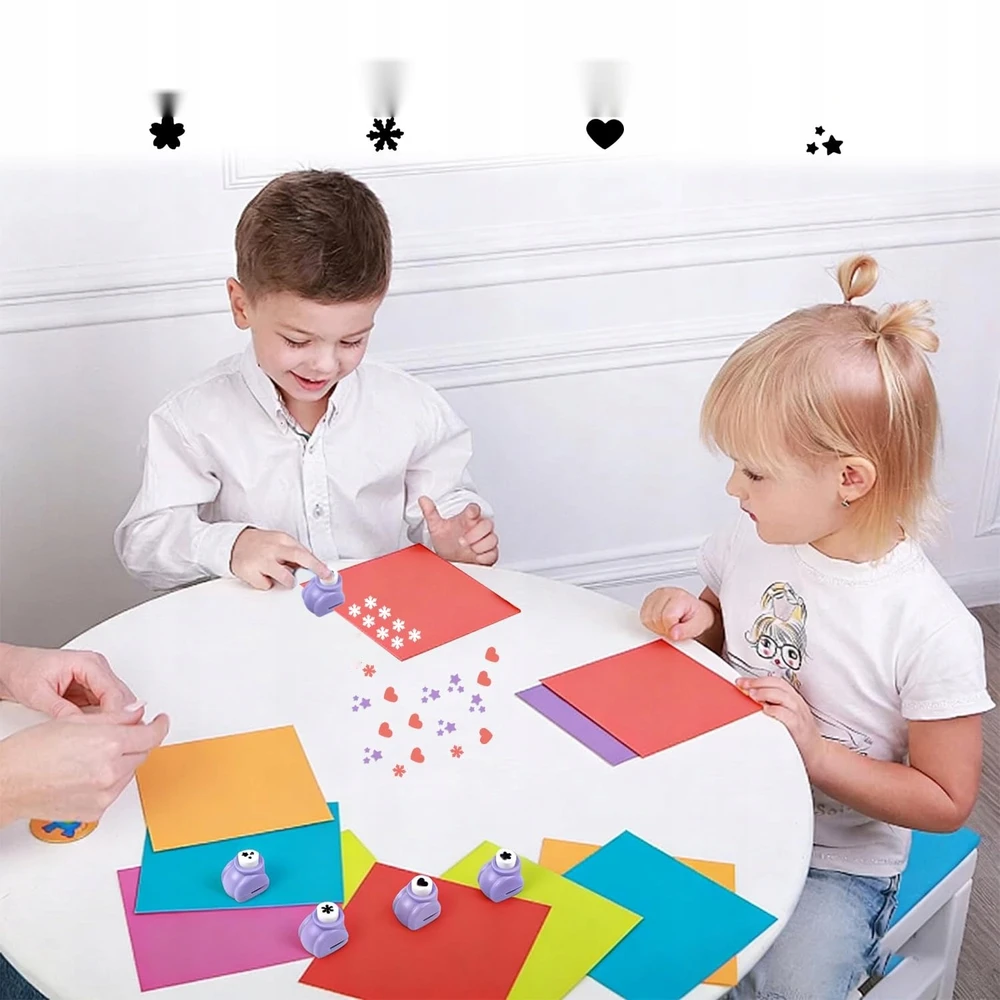 4 dekoratyvinės pjaustyklės 1 cm popieriui, raštai scrapbooking