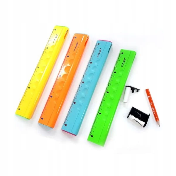 4-in-1 20 cm liniuotė, trintukas, galąstuvas, pieštukas - Y-Plus