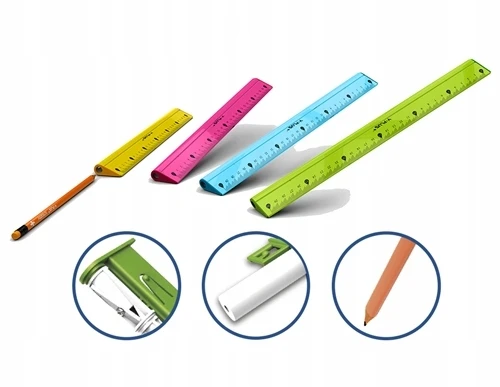 4-in-1 20 cm liniuotė, trintukas, galąstuvas, pieštukas - Y-Plus