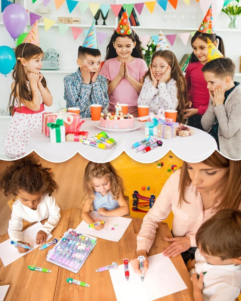 4 IN 1 ĮVAIAGAS SPALVAS SU GYVŪNAIS 34 Vnt