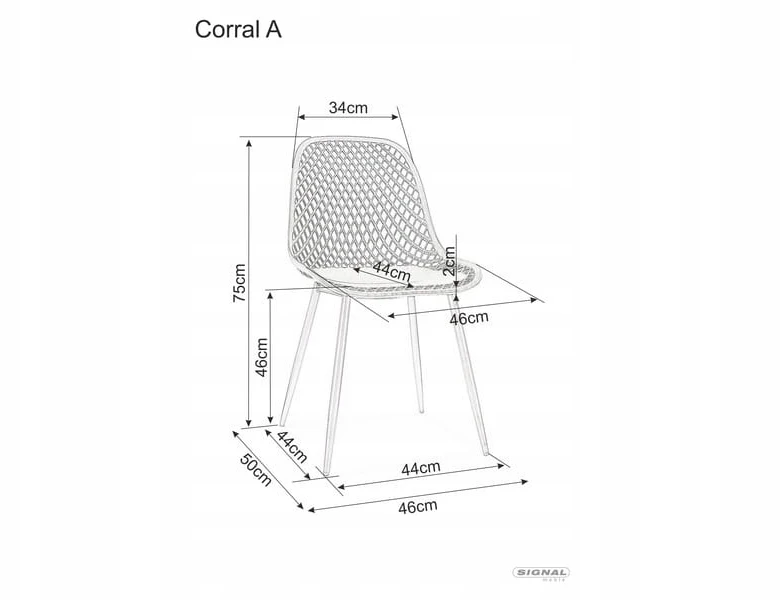 Signal Meble Signal Corral A kėdė