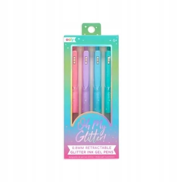 4 Ooly Oh My Glitter geliniai rašikliai su blizgučiais