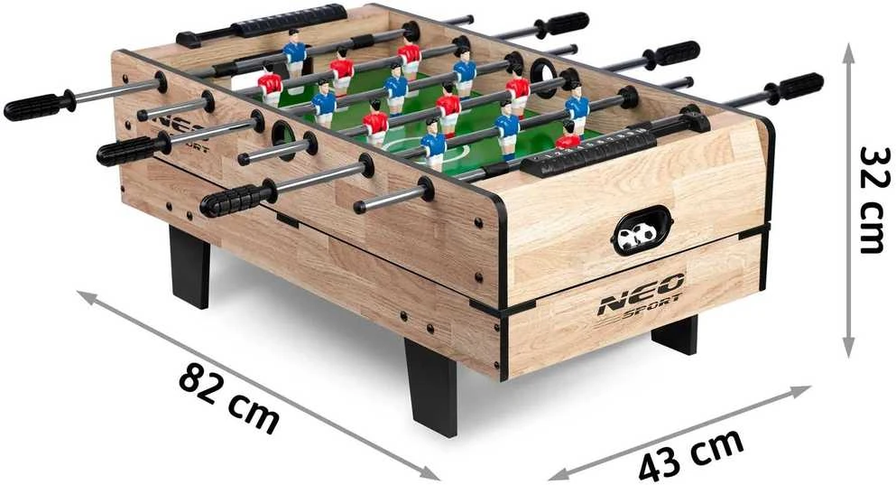 Kelių žaidimų stalas 4in1 Neo Sport NS-800 80x43x30cm medinis