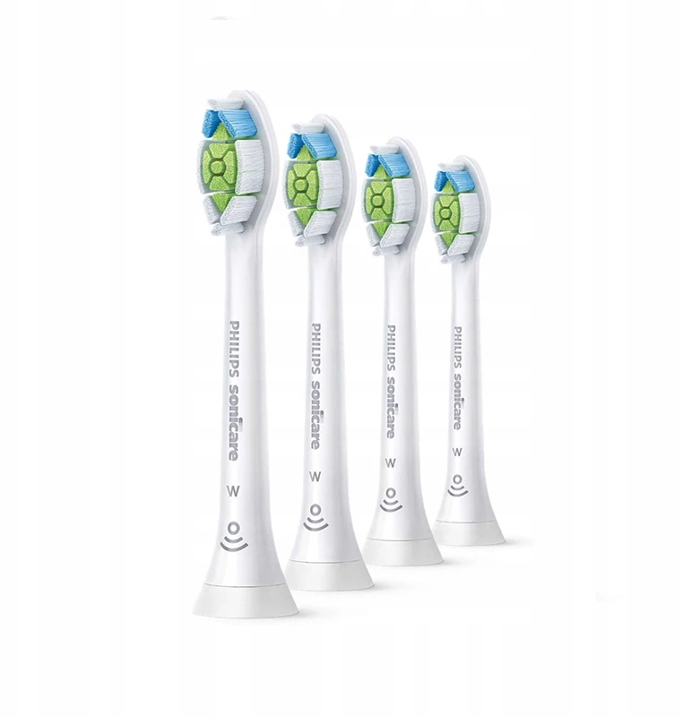 4 vnt. Philips sonicare W2 Optimal Baltas HX6064 dantų šepetėlio galvutės