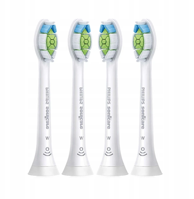 4 vnt. Philips sonicare W2 Optimal Baltas HX6064 dantų šepetėlio galvutės