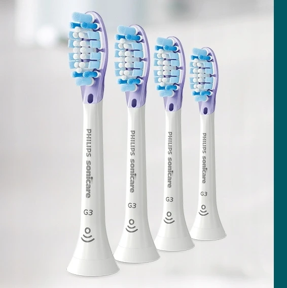 4 Vnt. SONIC ŠEPEČIŲ GALVUTĖS Philips Sonicare G3 GUM CARE HX9054