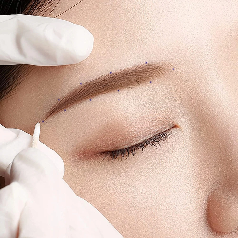 400 VIENETŲ HYGIENE POINTED MAKEUP LIPKLIKLIAI KOSMETINIS GROŽIS