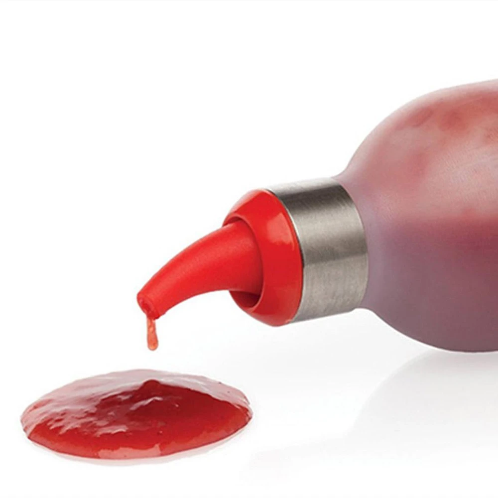 450 ml medaus padažo buteliuko dozatorius raudonas