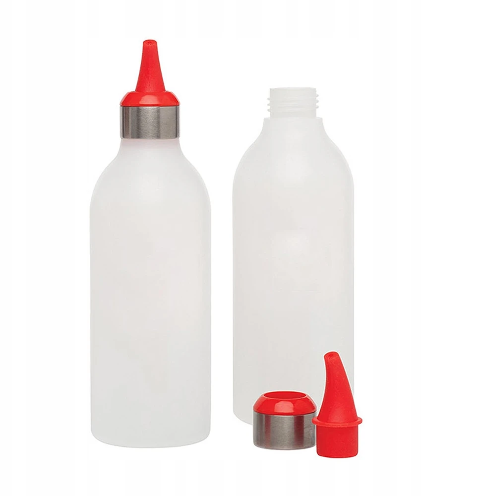 450 ml medaus padažo buteliuko dozatorius raudonas