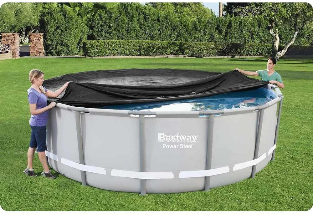 488 cm „Bestway 58249“ karkasinio baseino uždangalas