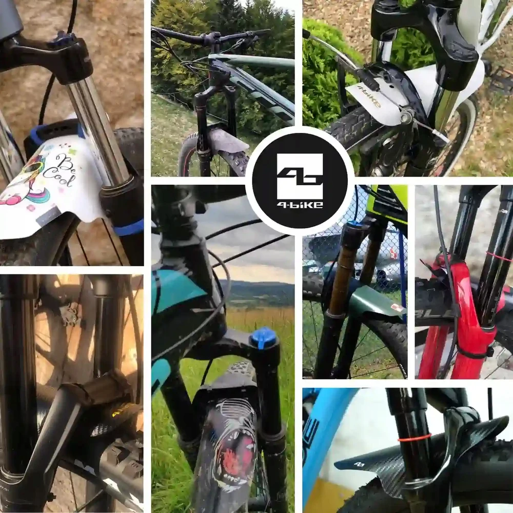 4Bike Dviratininko purvasaugis 4-bike G-06 Gloss Violetinė/žalias