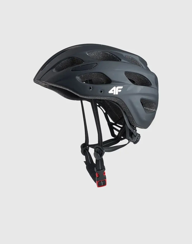 4F DVIRAČIO ŠALMAS UNISEX VYRIŠKAS MOTERIŠKAS 51-54CM Juodas U135 SS26