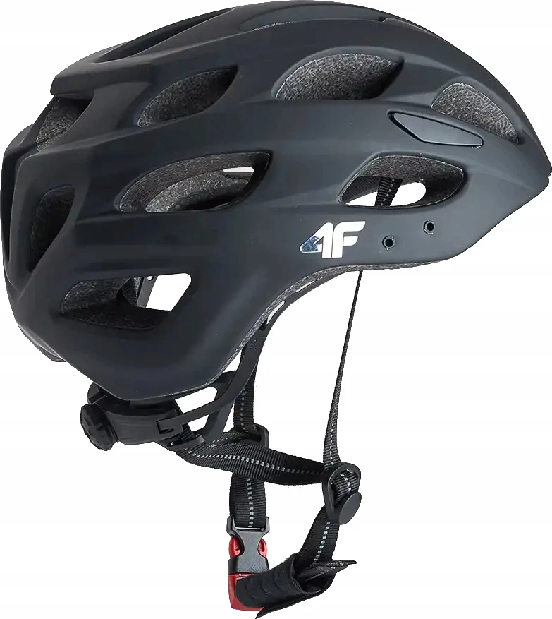 4F HELU135 dviračio šalmas juodas L 59-61 cm