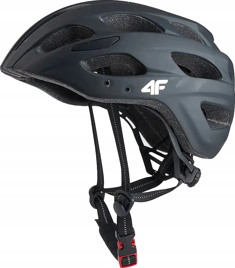 4F HELU135 dviračio šalmas juodas L 59-61 cm