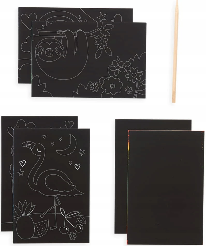 Kolorowe Baloniki 4F "Scratch & Scribble Mini Scratch Friends" - spalvoti balionai