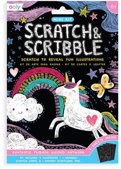 Kolorowe Baloniki 4F "Scratch & Scribble Mini Scratch Friends" - spalvoti balionai