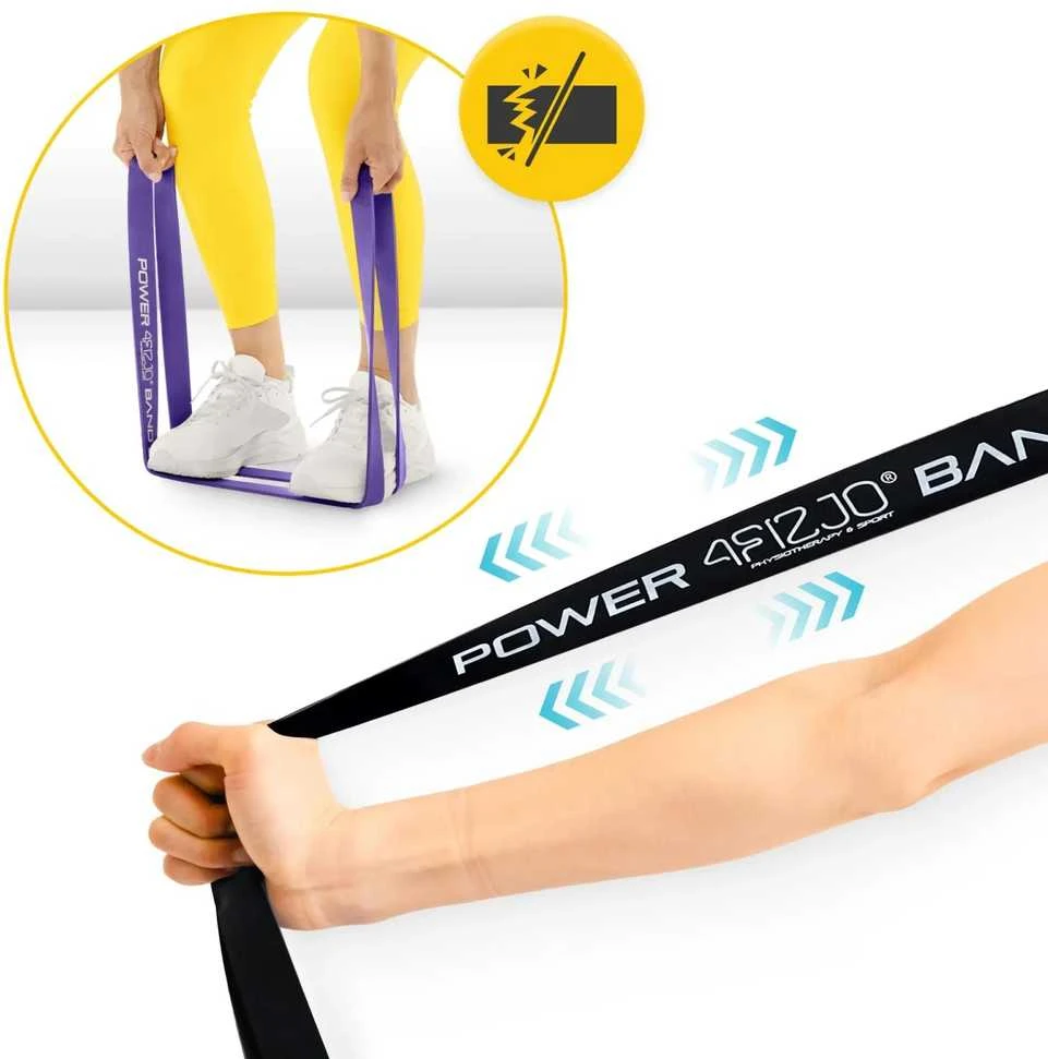 4Fizjo 4 POWER BAND mankštos pasipriešinimo juostų rinkinys