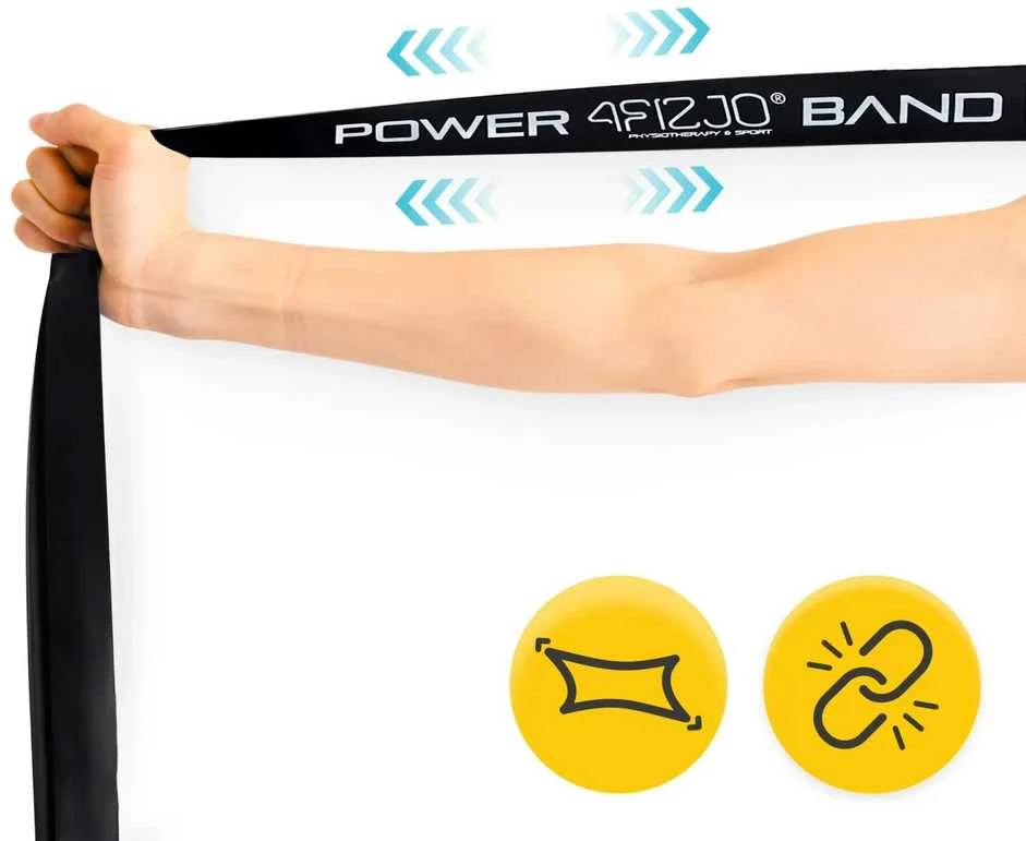 4Fizjo 4 POWER BAND mankštos pasipriešinimo juostų rinkinys