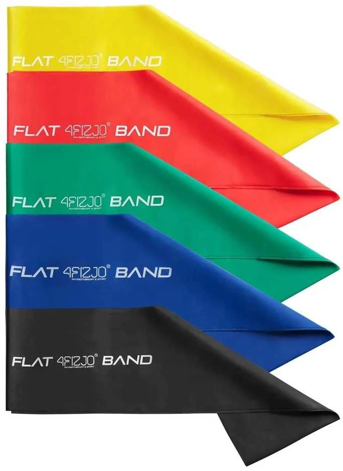 4Fizjo 5 reabilitacinių juostų rinkinys FLAT BAND 2M