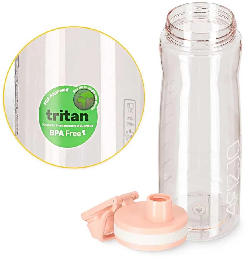 4Fizjo 850 ml rožinis sportinis vandens butelis