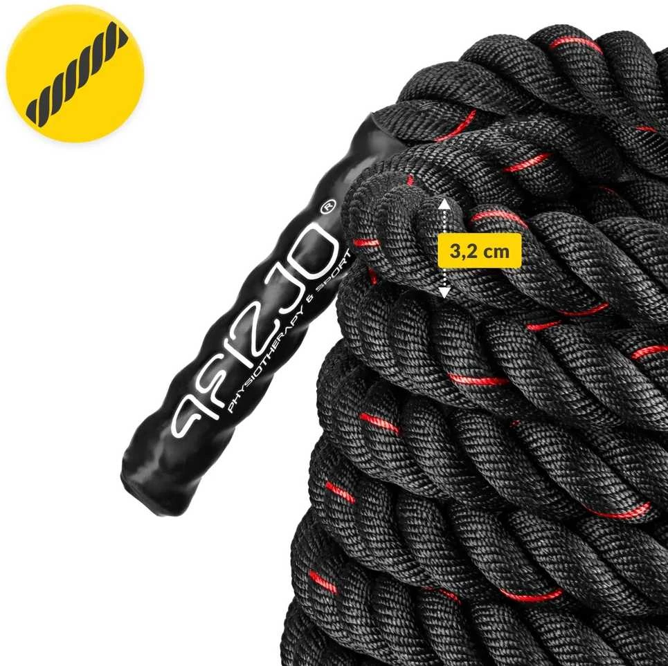 4Fizjo 9 m ilgio treniruočių virvė „Power Rope“