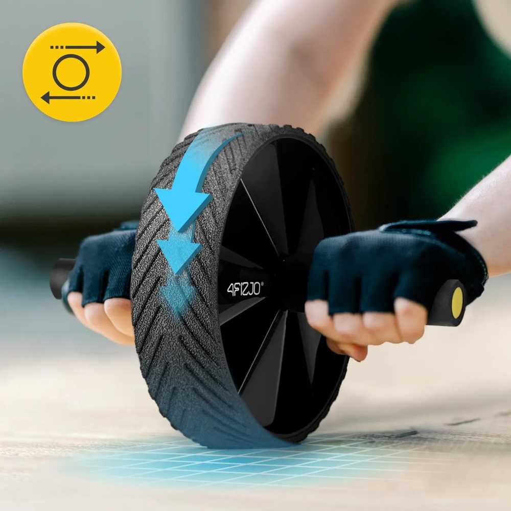 4Fizjo AB WHEEL PRO pilvo preso pratimų ratas, geltonas
