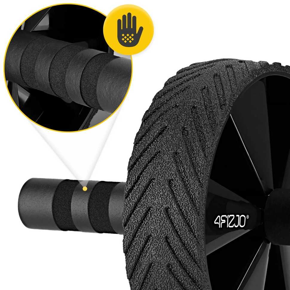 4Fizjo AB WHEEL PRO pilvo preso pratimų ratas, geltonas