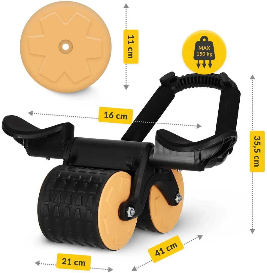 4Fizjo AB Wheel Ultra Double Ab Wheel