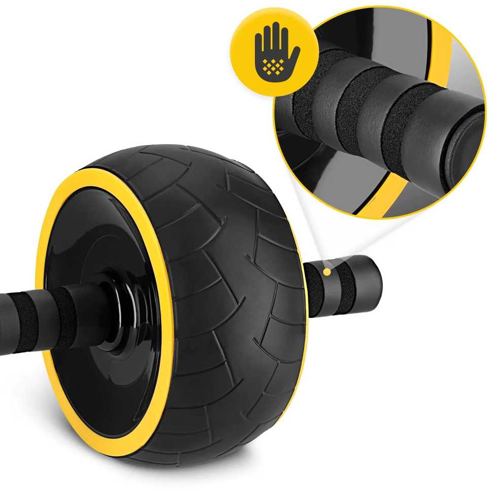 4Fizjo AB WHEEL XL pilvo preso pratimų ratas, geltonas