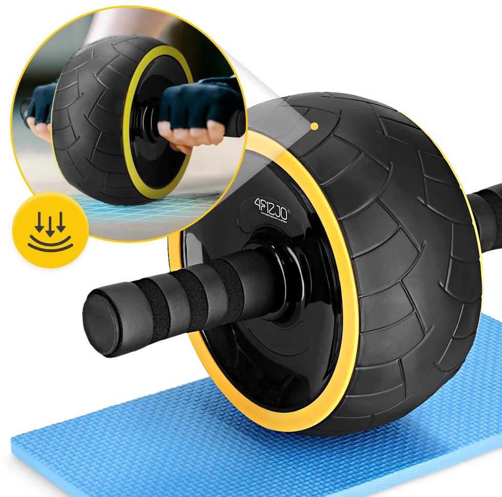 4Fizjo AB WHEEL XL pilvo preso pratimų ratas, geltonas