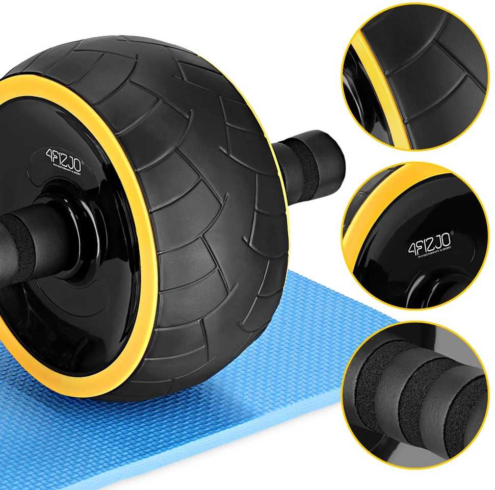 4Fizjo AB WHEEL XL pilvo preso pratimų ratas, geltonas