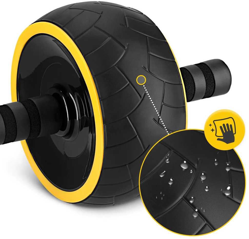4Fizjo AB WHEEL XL pilvo preso pratimų ratas, geltonas