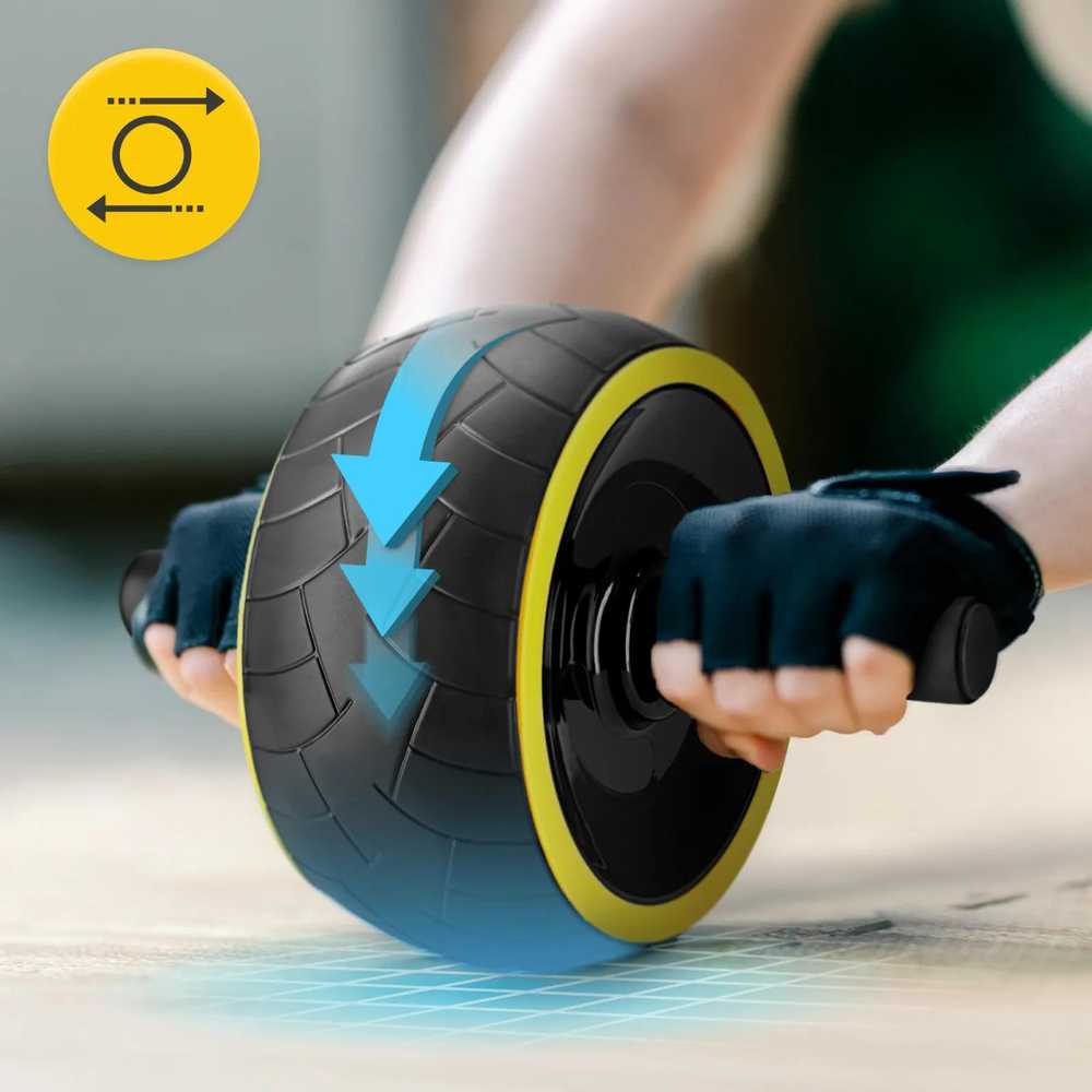 4Fizjo AB WHEEL XL pilvo preso pratimų ratas, geltonas