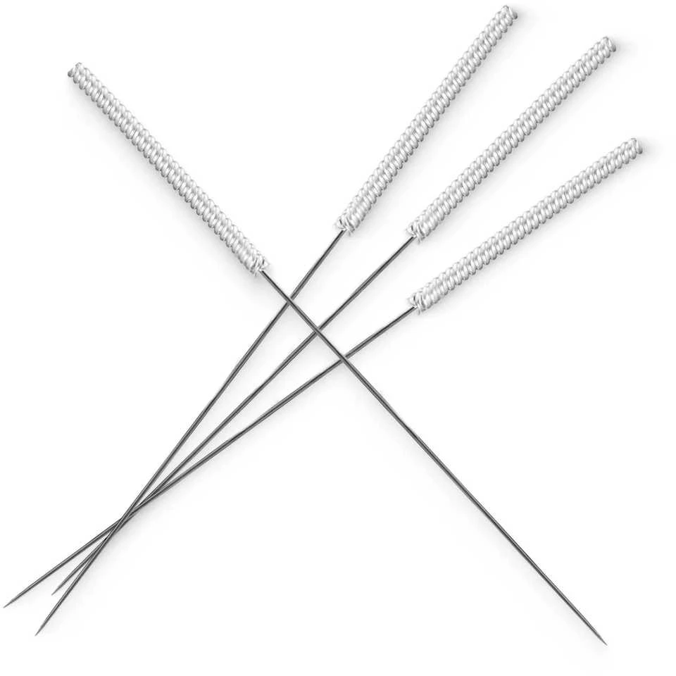 4Fizjo Akupunktūros adatos su kreiptuvu, 100 vnt., 0,3 x 50 mm