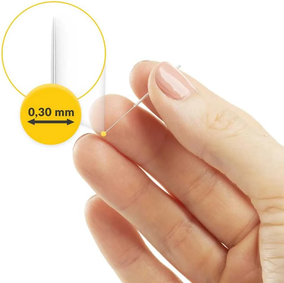 4Fizjo Akupunktūros adatos su kreiptuvu, 100 vnt., 0,3 x 75 mm