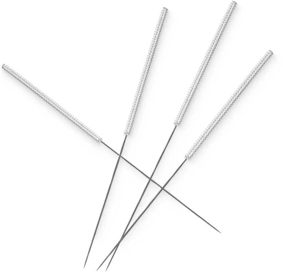 4Fizjo Akupunktūros adatos su kreiptuvu, 100 vnt., 0,25 x 40 mm