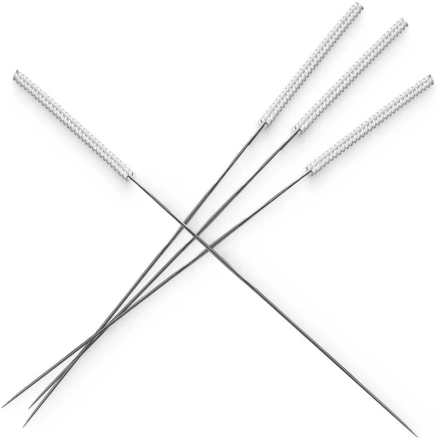 4Fizjo Akupunktūros adatos su kreiptuvu, 100 vnt., 0,3 x 60 mm