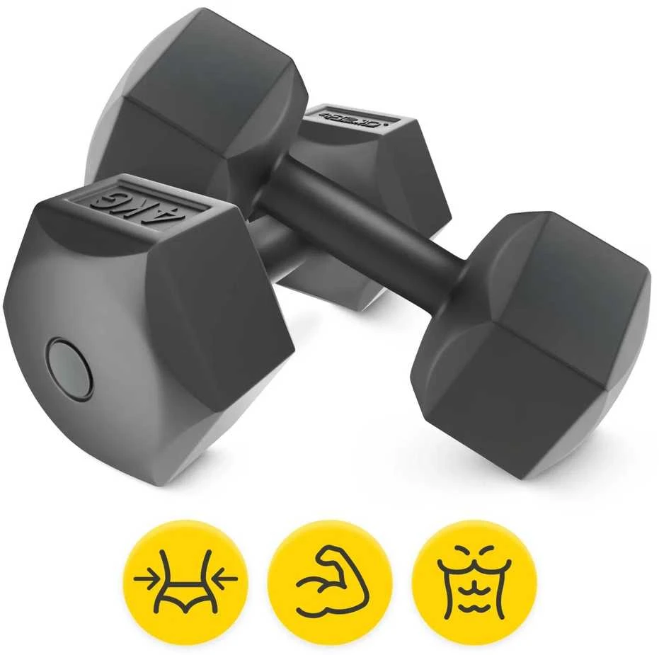 4Fizjo Bituminiai hanteliai pratimams 2 x 4kg