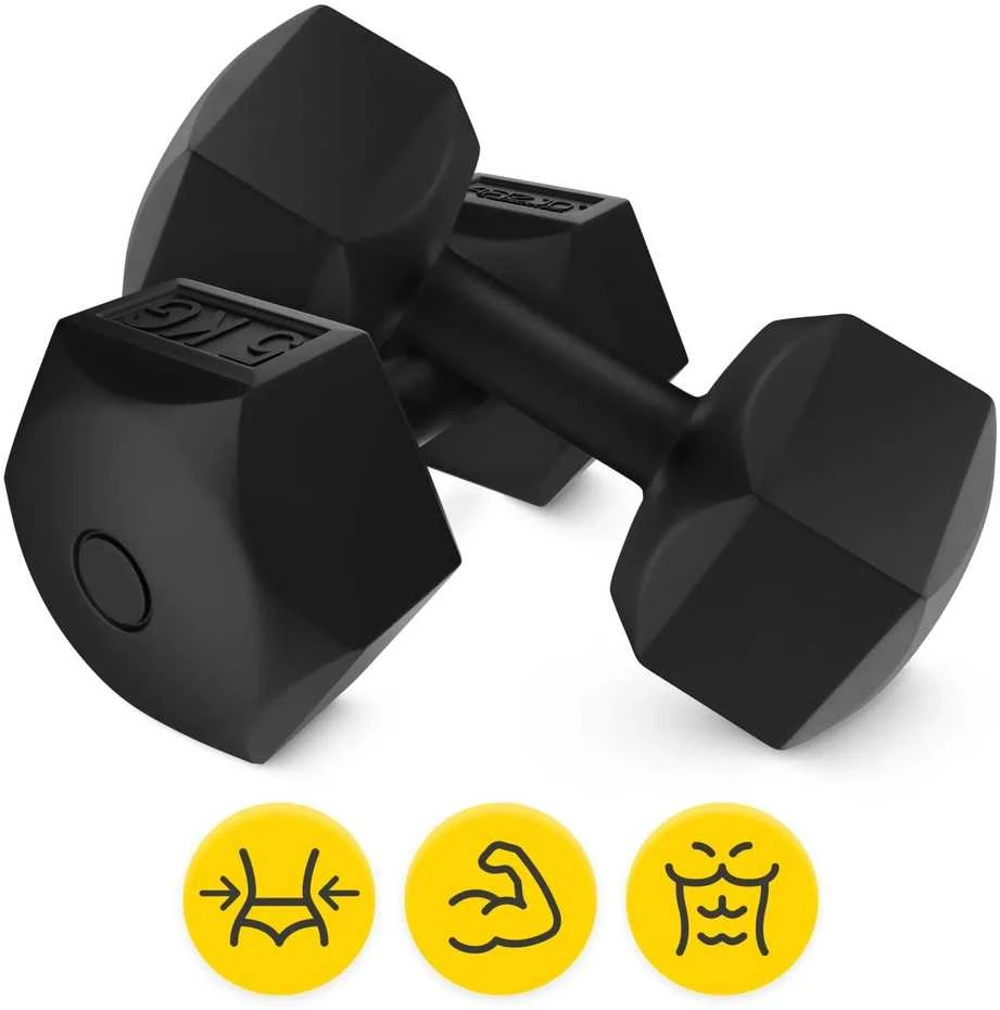 4Fizjo Bituminiai hanteliai pratimams 2 x 5kg