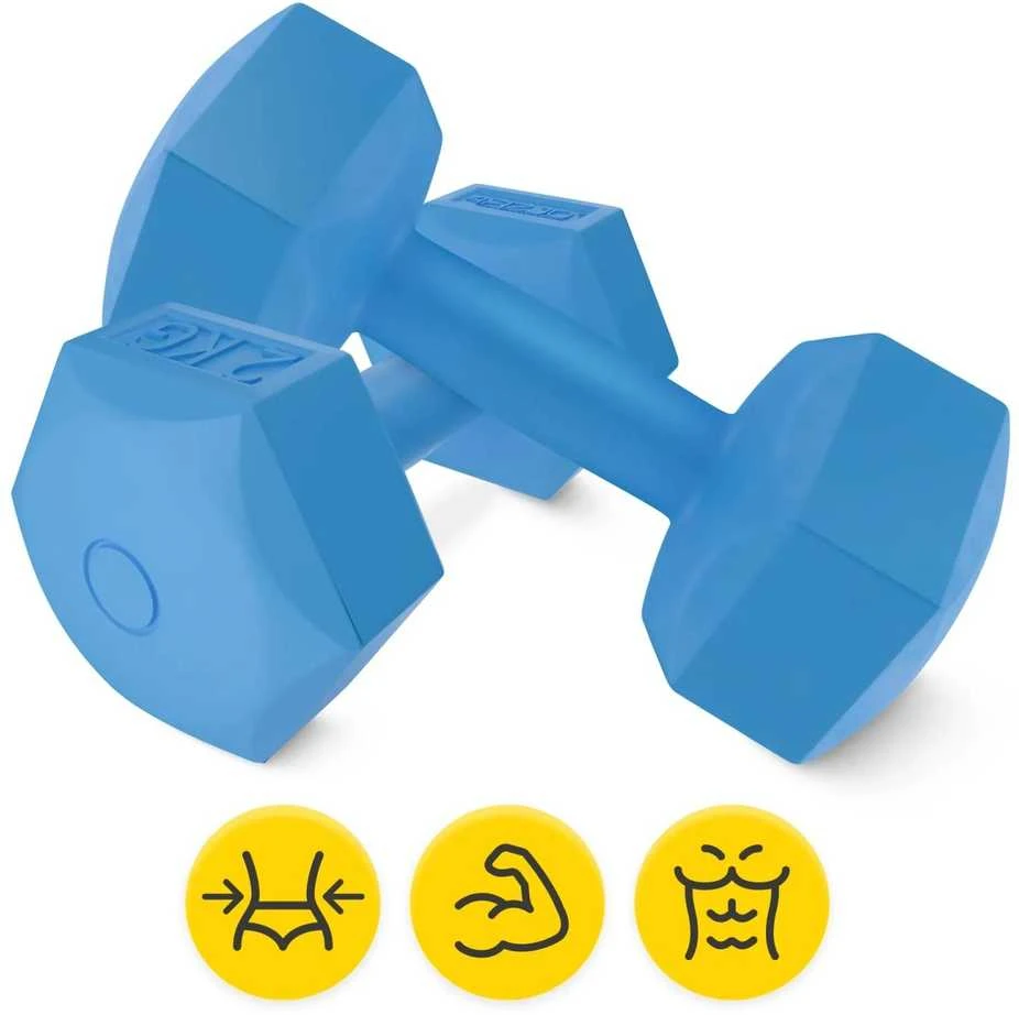 4Fizjo Bituminiai hanteliai pratimams 2 x 2kg