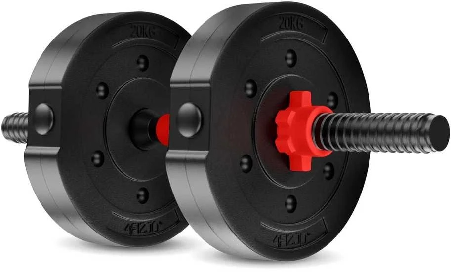 4Fizjo Bituminiai reguliuojamo svorio hanteliai 2 x 10 kg