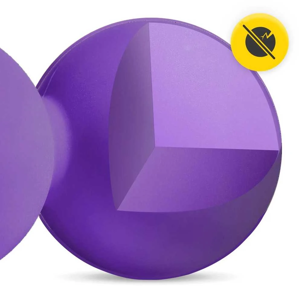 4Fizjo Dvigubas masažinis kamuoliukas DOUBLE BALL violetinis