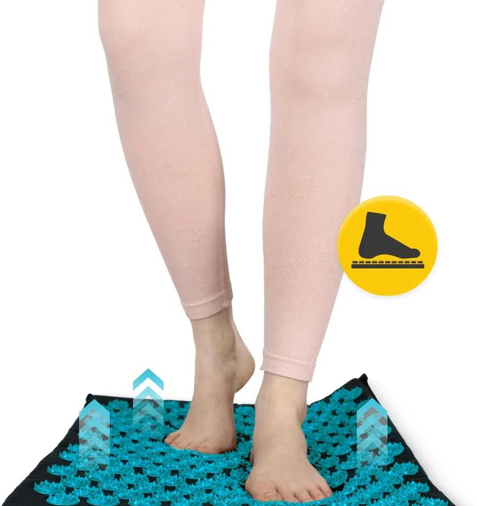 4Fizjo EKO akupresūros kilimėlis su pagalve, XL dydžio, mėlynas