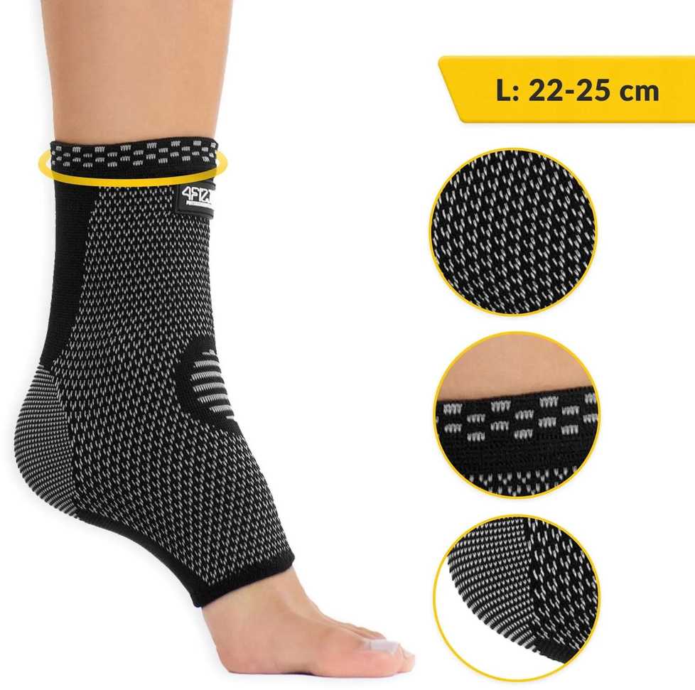 4Fizjo Elastinė čiurnos atrama L pilka