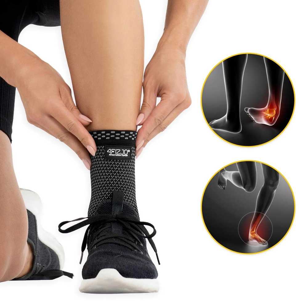 4Fizjo Elastinė čiurnos atrama XL pilka