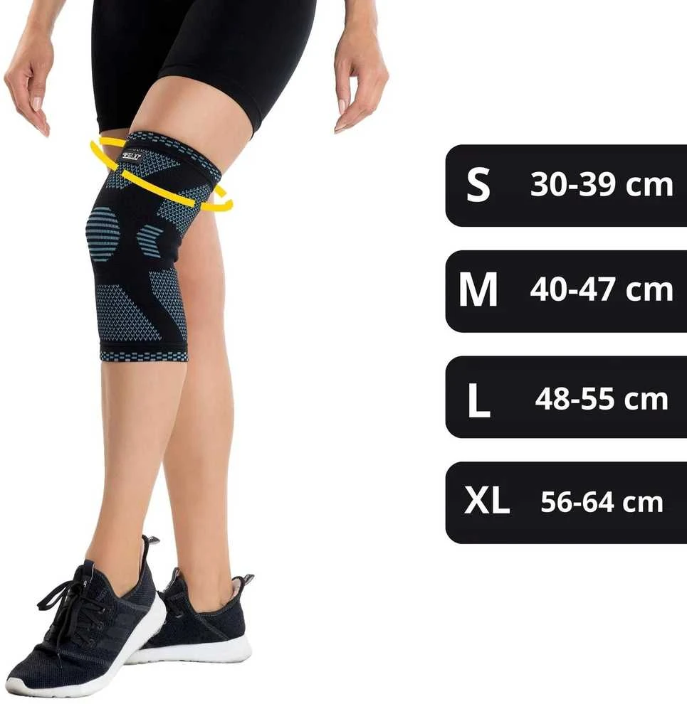 4Fizjo Elastinė kelio atrama M mėlyna