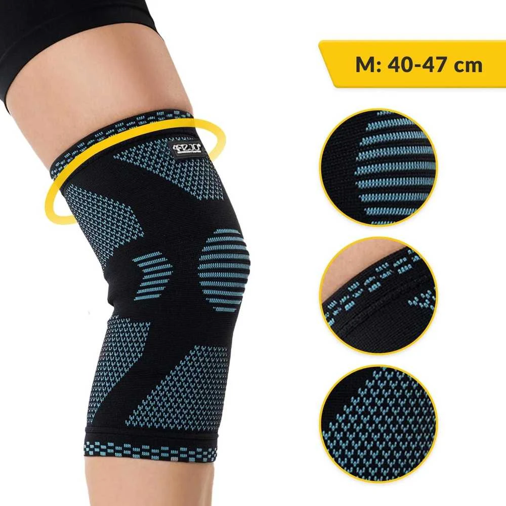 4Fizjo Elastinė kelio atrama M mėlyna
