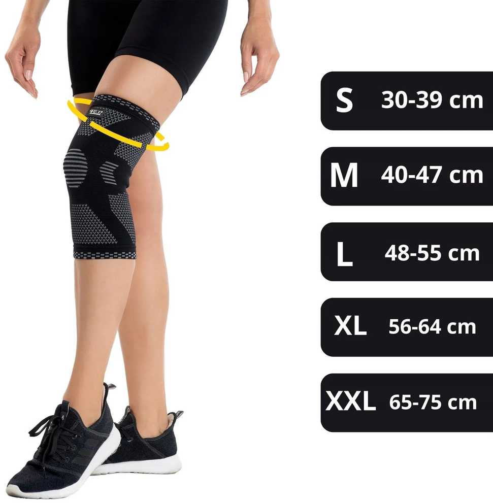 4Fizjo Elastinė kelio atrama S pilka